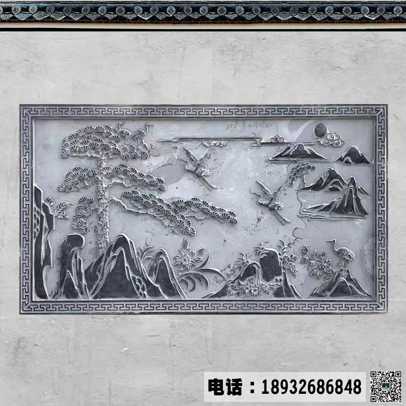 河北曲阳青石浮雕制作厂家,定做青石浮雕价格,中式青石浮雕背景墙图片